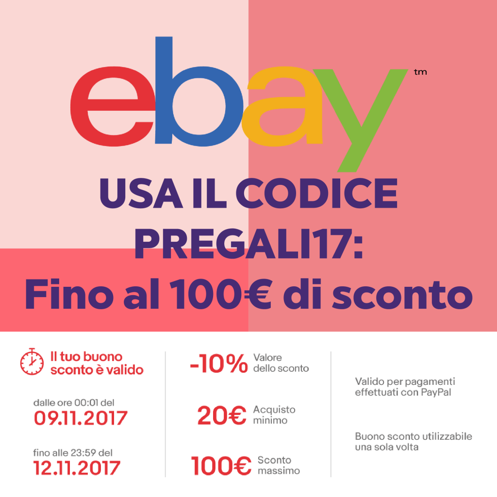 Regali First Minute: fino a 100€ di sconto su eBay