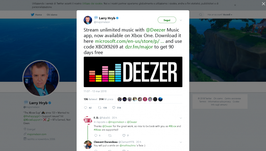 deezer xbox 1