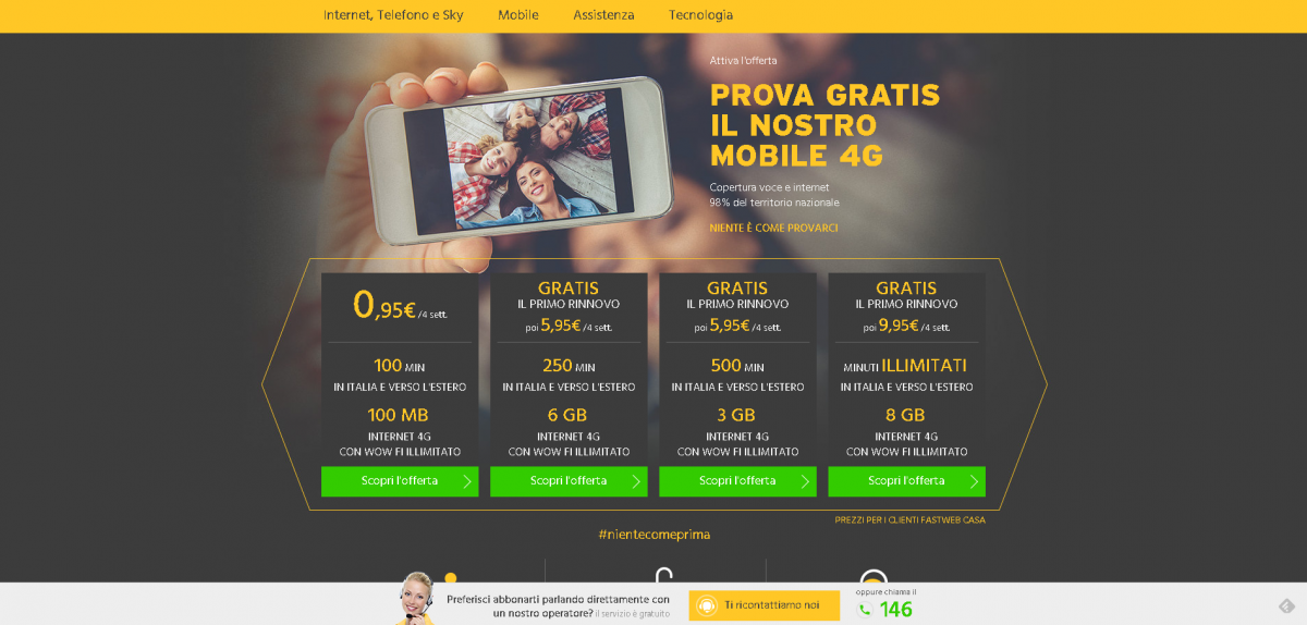 fastweb mobile