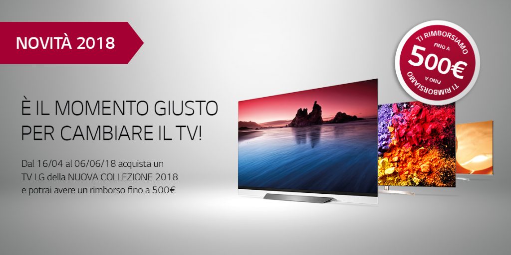 lg promozione tv cash back