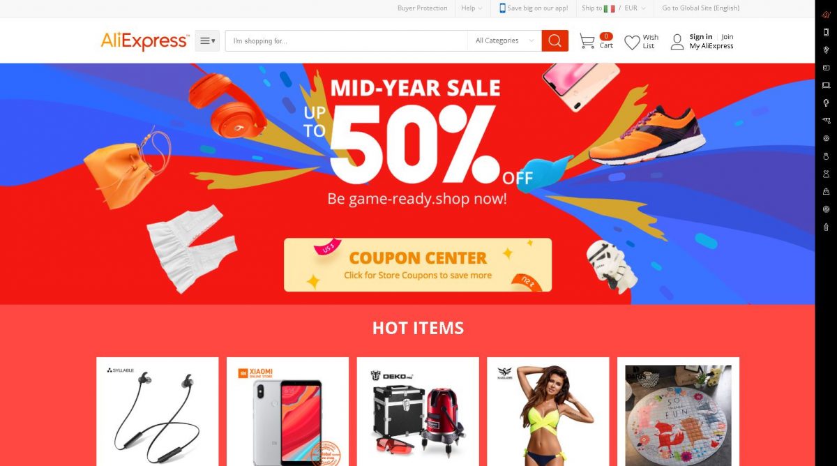aliexpress saldi di metà anno