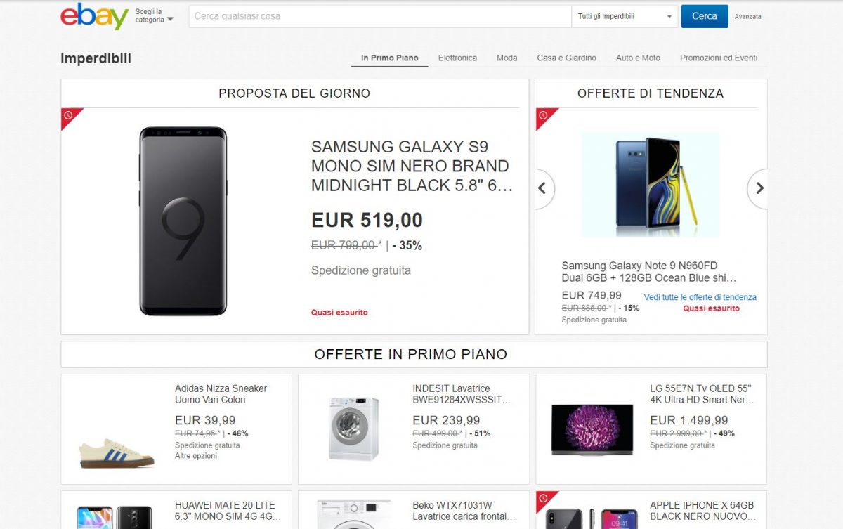 imperdibili di ebay