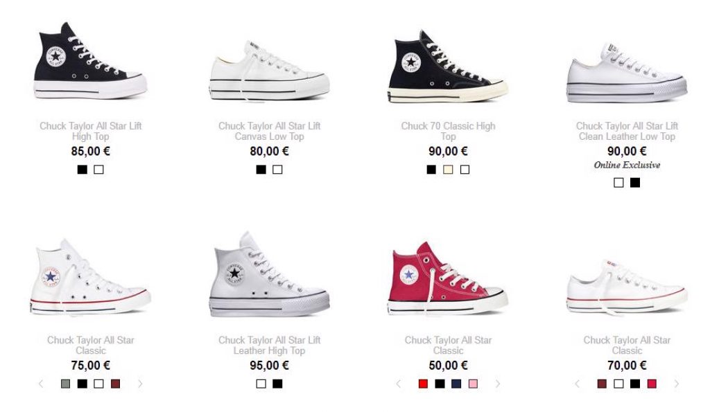 converse codice sconto