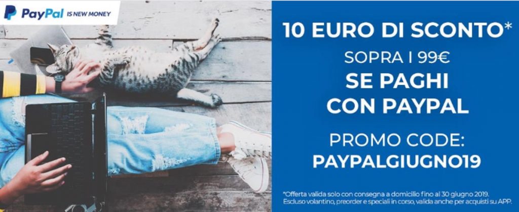 paypalgiugno2019 unieuro paypal coupon