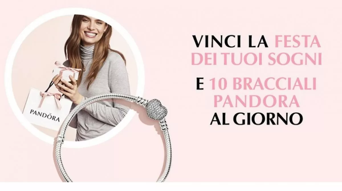 vinci bracciale pandora concorso