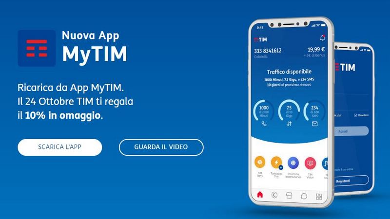 credito gratis tim ricarica online mytim