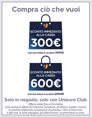 unieuro promo black friday 2019