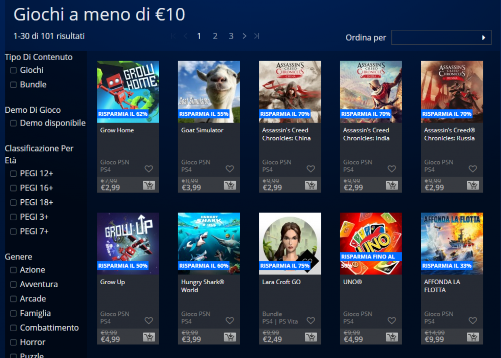 playstation store sconti offerte promozione