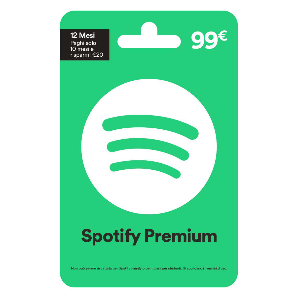 spotify carte regalo