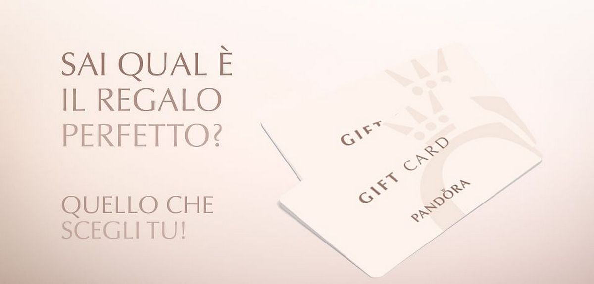 dove comprare come funziona gift card carta regalo pandora