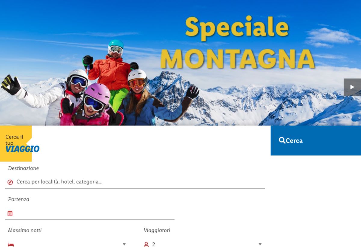 lidl viaggi sito web