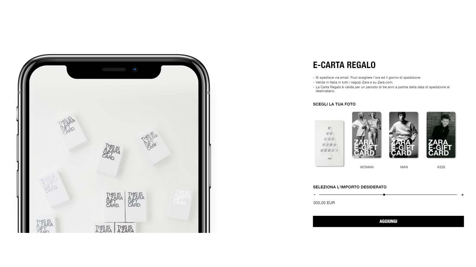 saldi offerte zara gift card carta regalo