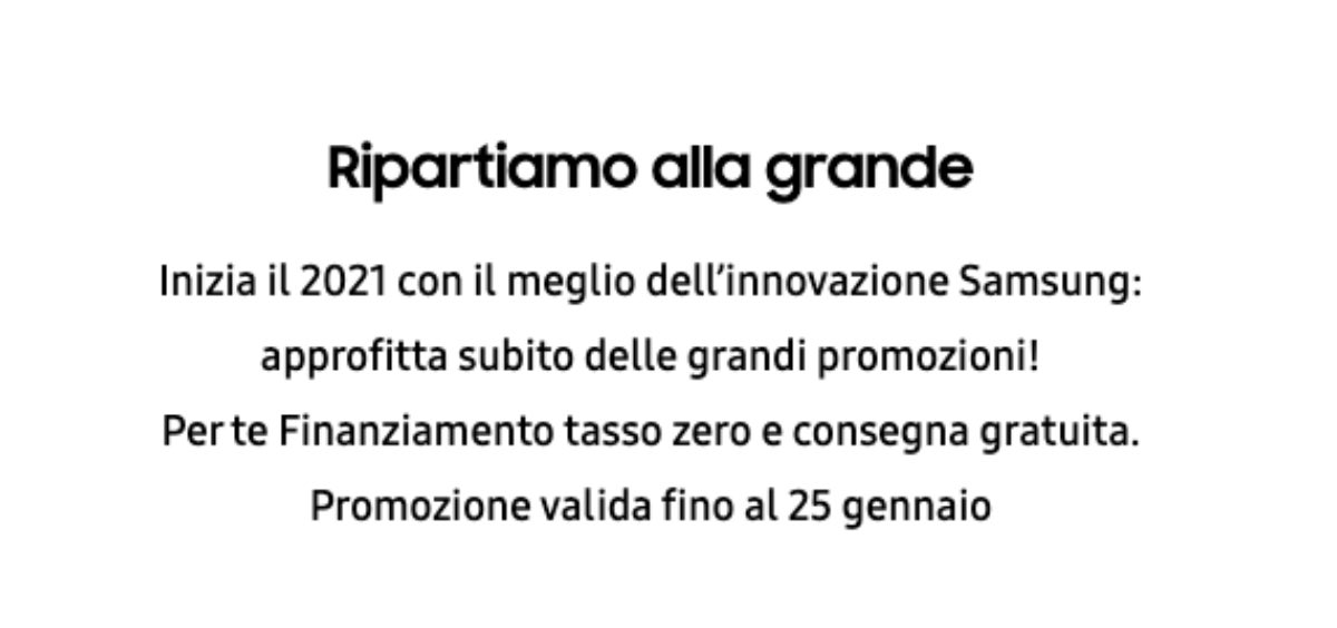 samsung sconto coupon offerte promozioni