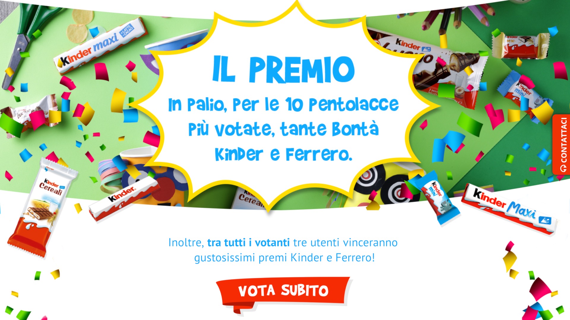 Crea la tua Pentolaccia e vinci tanti prodotti Kinder! - MrDeals