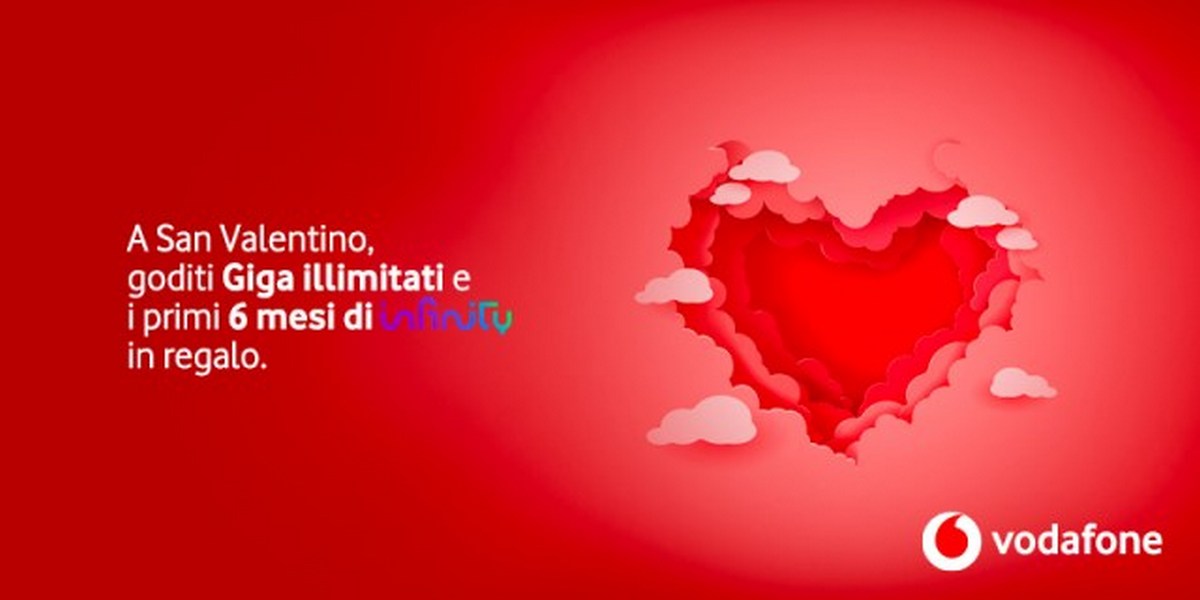 vodafone giga illimitati san valentino