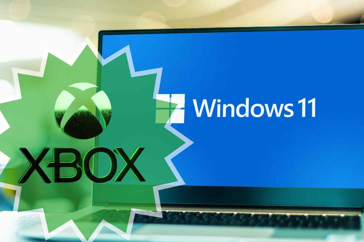 computer con logo microsoft xbox