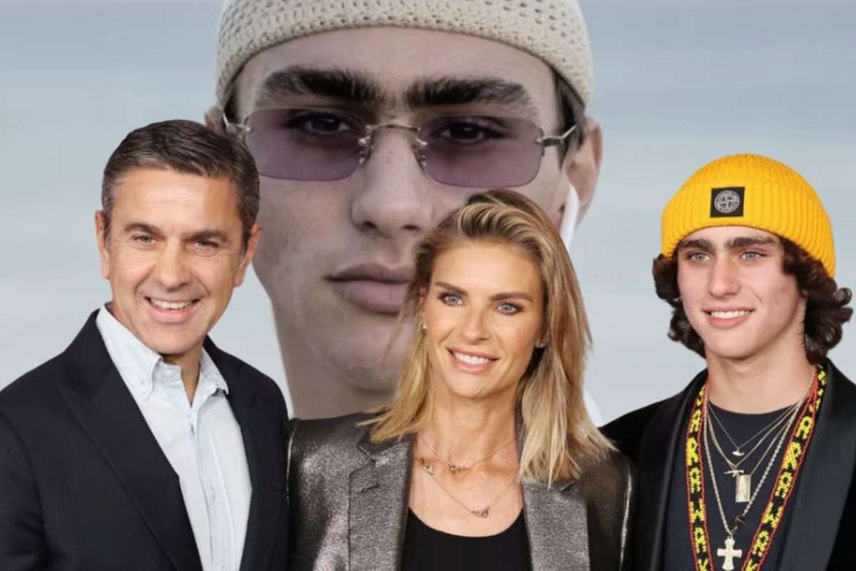 La famiglia Costacurta unita per una presentazione di Sky