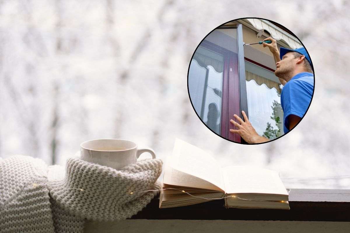 libro e caffè poggiato sul davanzale della finestra