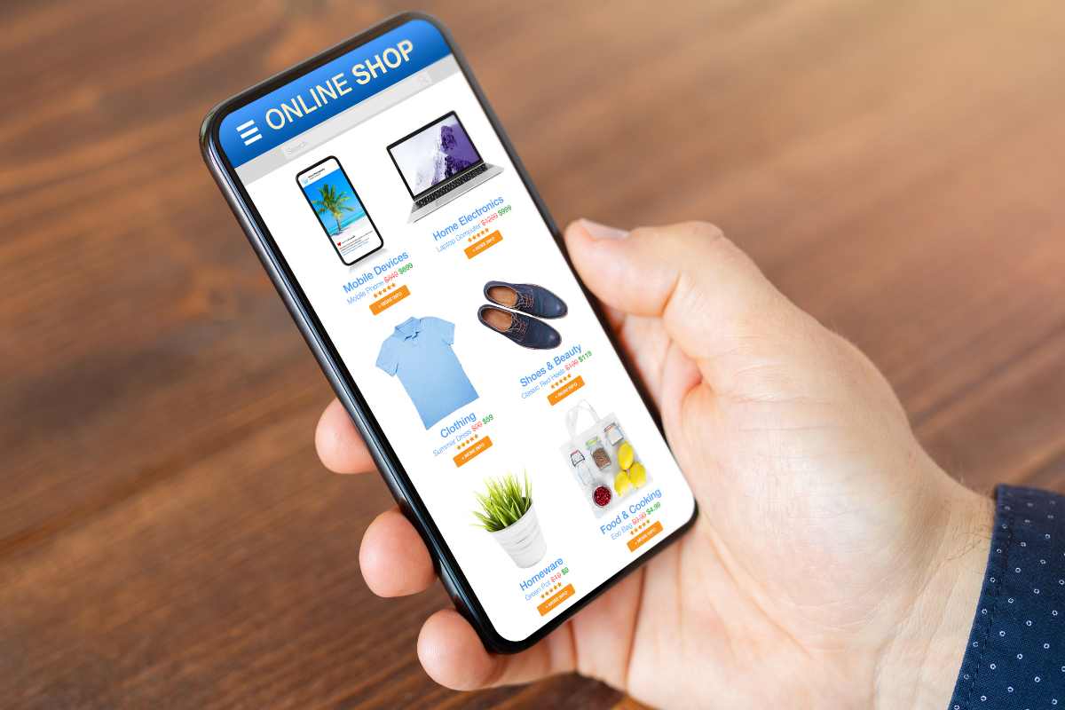shopping online su smartphone