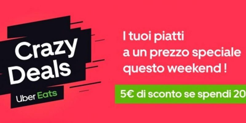 Uber Eats Crazy Deals: وفر 5 € على طلبك | فقط لهذا اليوم